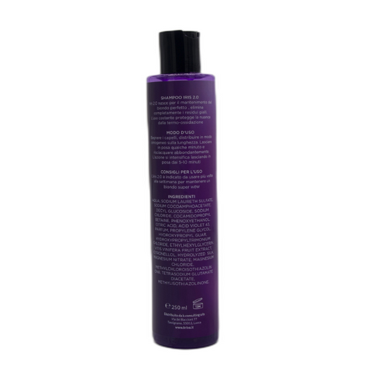 Shampoo Iris 2.0 - Antigiallo per Capelli Biondi - 250 ml