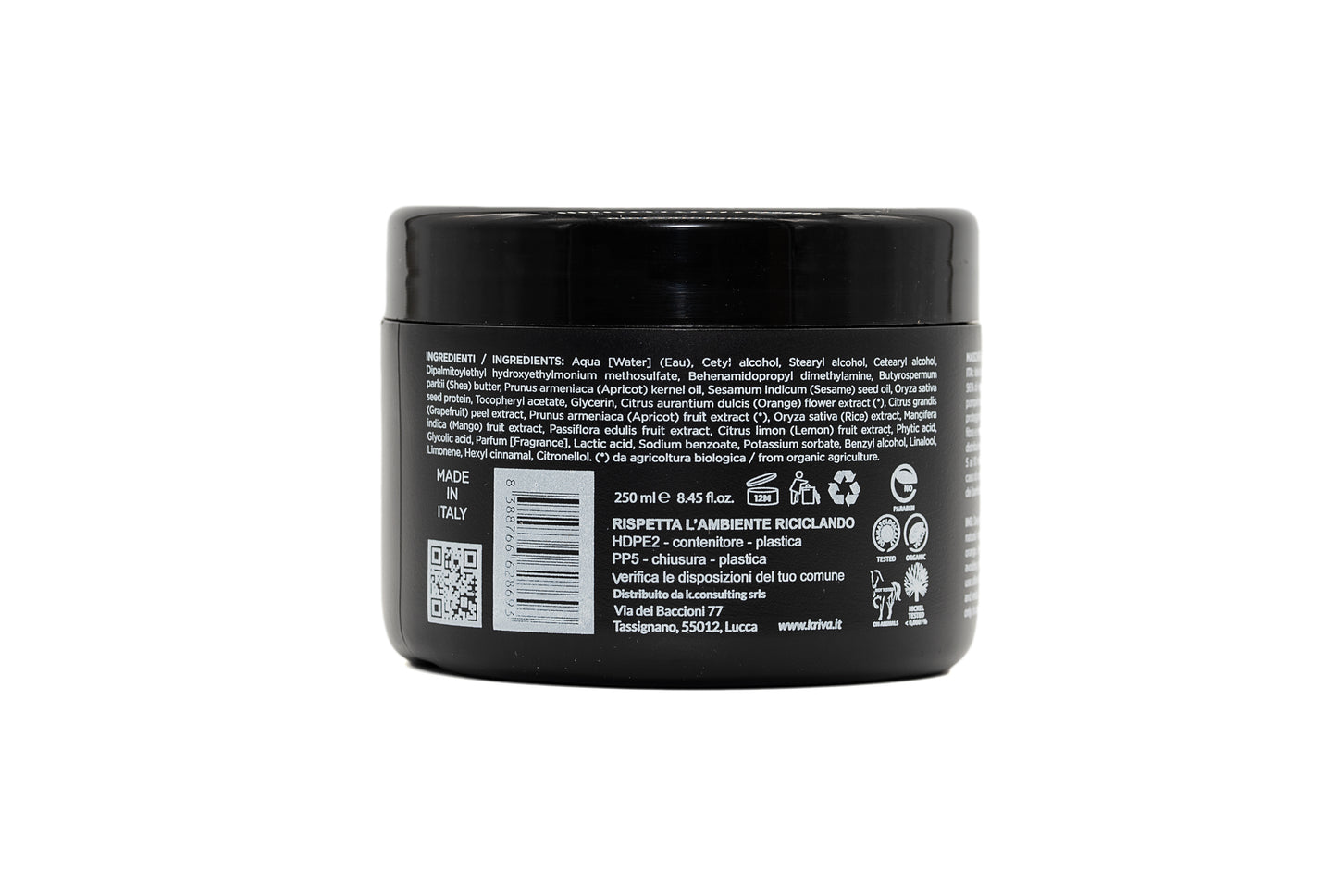 Maschera Luce - Per Capelli Colorati - Arricchita con VITAMINA E - 250 ml