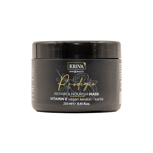 Maschera Prodigio - Per Capelli Secchi Crespi e Danneggiati - Arricchita con VITAMINA E - 250 ml